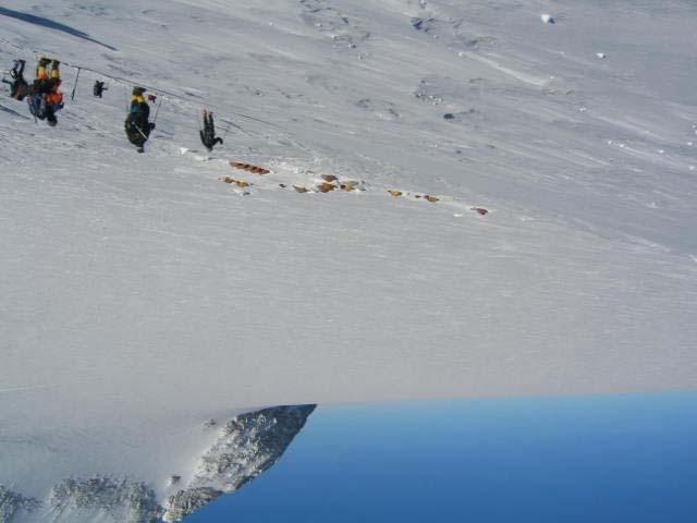 Below is the view of Camp 2 during our descent.
