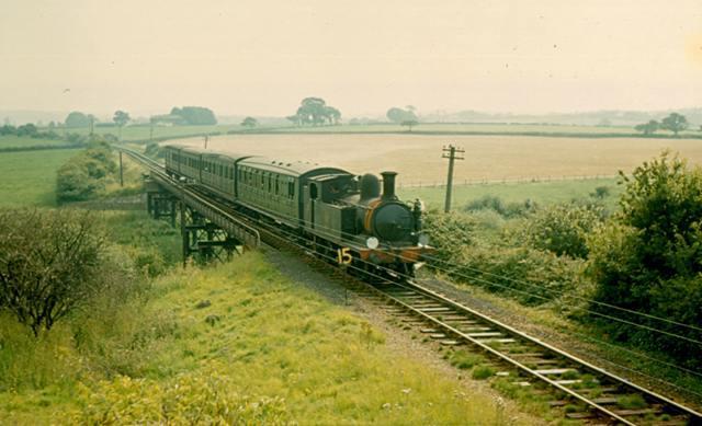 Mills Halt; Shunting at Newport A Ventnor train entering Ryde