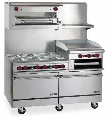THERMA-TEK OVEN FEATURES Standard ovens are available in two sizes: 26 oven (26 ¼ wide, 27 deep, 14¼ high) uses an efficient 30,000 BTU/hr heavy-duty straight tube burner.