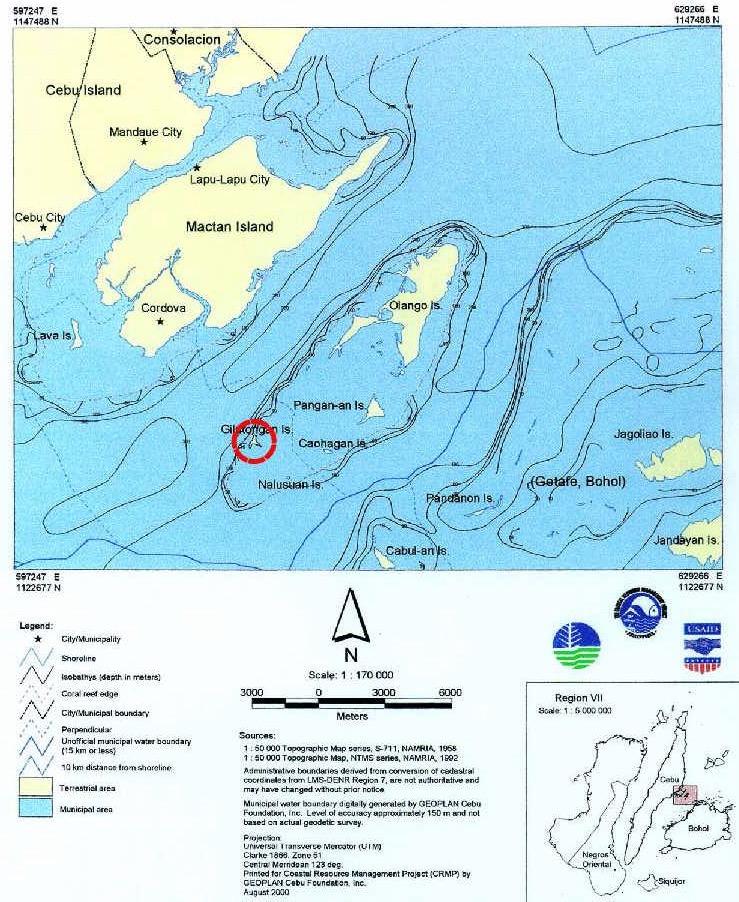 Exhibit 1 Gilutongan Island Source: Municipality of Cordova, Cebu (MCC). Gilutongan Marine Sanctuary Management Plan (2011-2016). Cebu: MCC, 2011. Print.