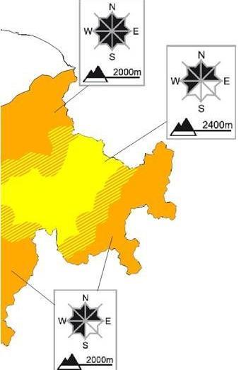 Avalanche Bulletin Interpretation Guide 43 Division into regions The warning regions used by MeteoSwiss and all the Swiss federal government's other official natural hazard warning authorities form