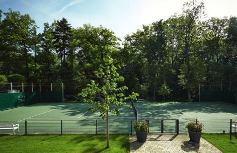 Or use the hotel s own Rebound Ace hard tennis court and then head off to the sauna or steam bath.