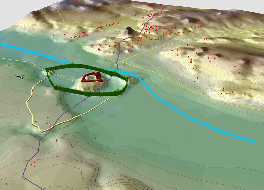 September 2011 Fig. 4: Reconstruction by Ben Marsh of the fortification system of Gordion during the Middle Phrygian period (8th-6th c. BC).
