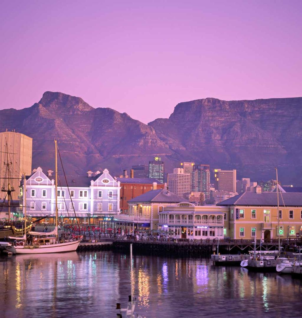 Take a cable car or hike to the top of Table Mountain for panoramic views over two oceans, explore the brightly coloured terraces of Bo-Kaap, one of Cape Town s oldest residential areas, take a