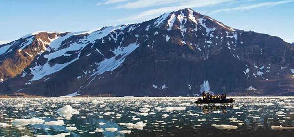 Zodiac cruise along the Hornsund and caption the perfect photo; A. Greenwood Itinerary Overview DAY 1 Enjoy a guided group tour of colourful Longyearbyen, the capital of Svalbard.