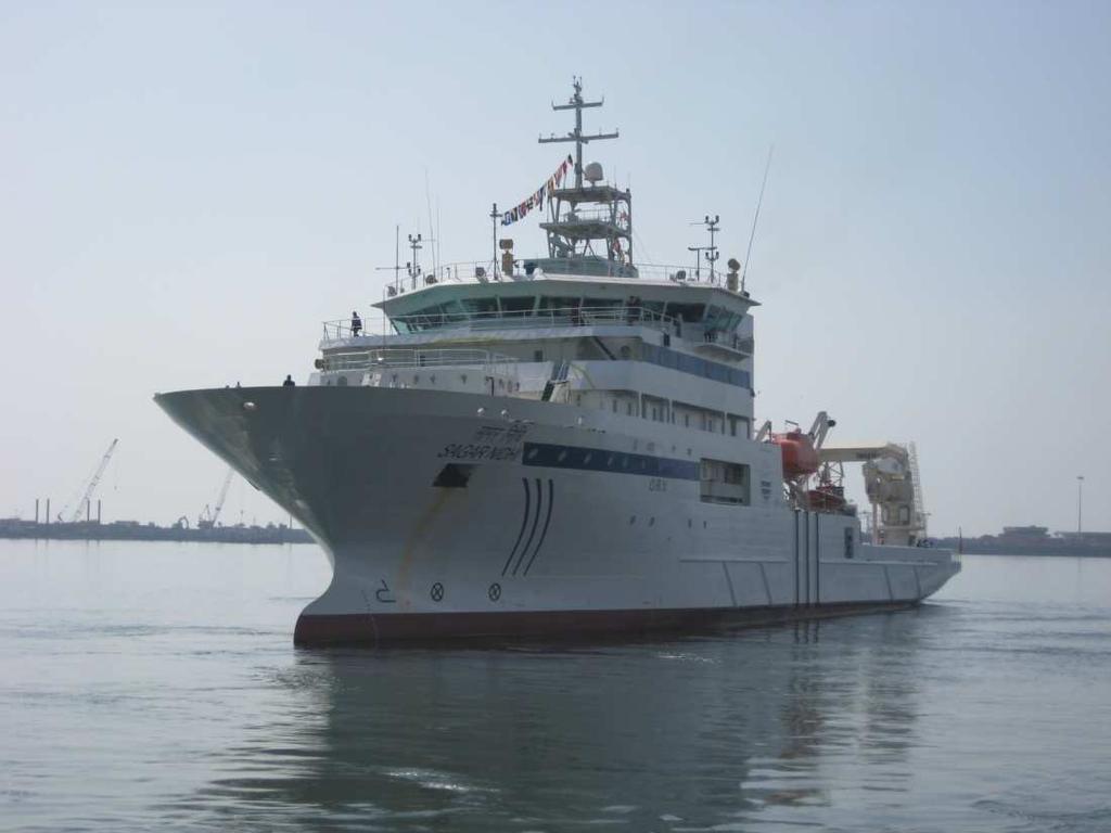 Research Vessel - ORV Sagar Nidhi State of art Ocean Research Vessel ORV Sagar Nidhi.