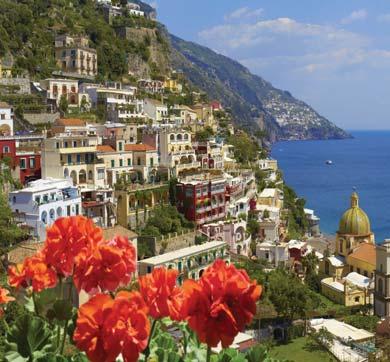 Brightly painted houses highlight the Campania region s picturesque cliffside waterfront on the Amalfi Coast. IMPORTANT!