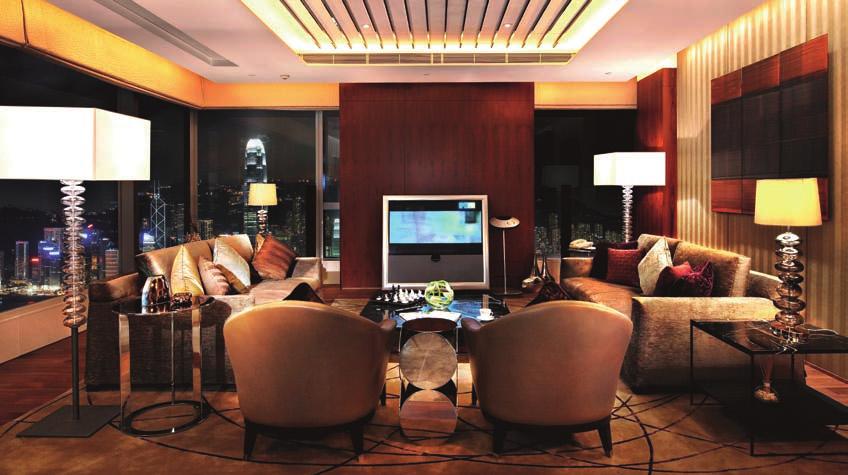 The Four Seasons Place at IFC offers over 500 deluxe serviced suites, many of which boast sweeping views of