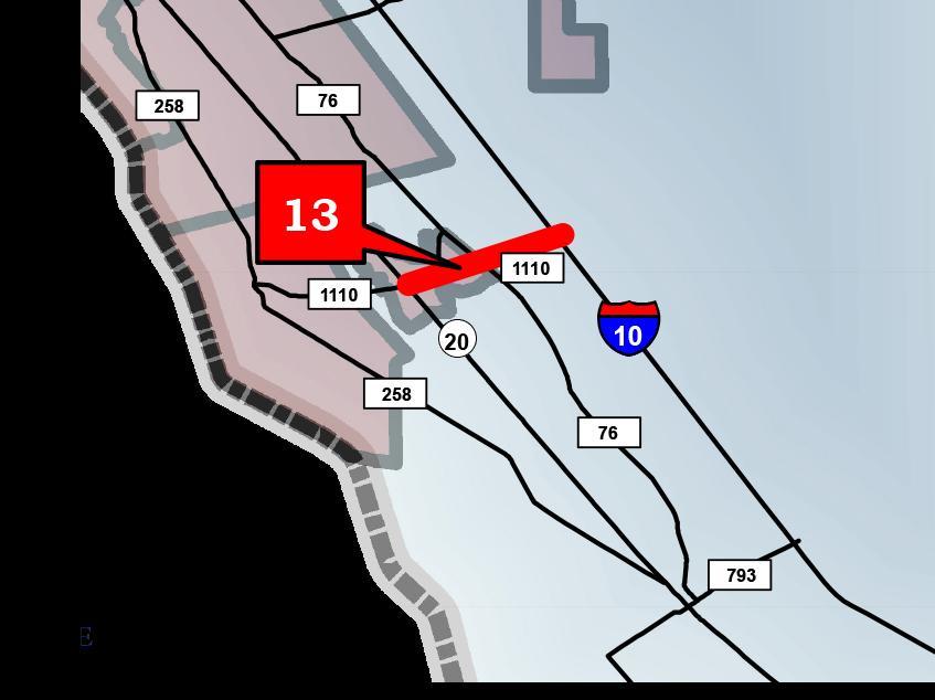 I-10 to SH 20 (Project #13) Preliminary