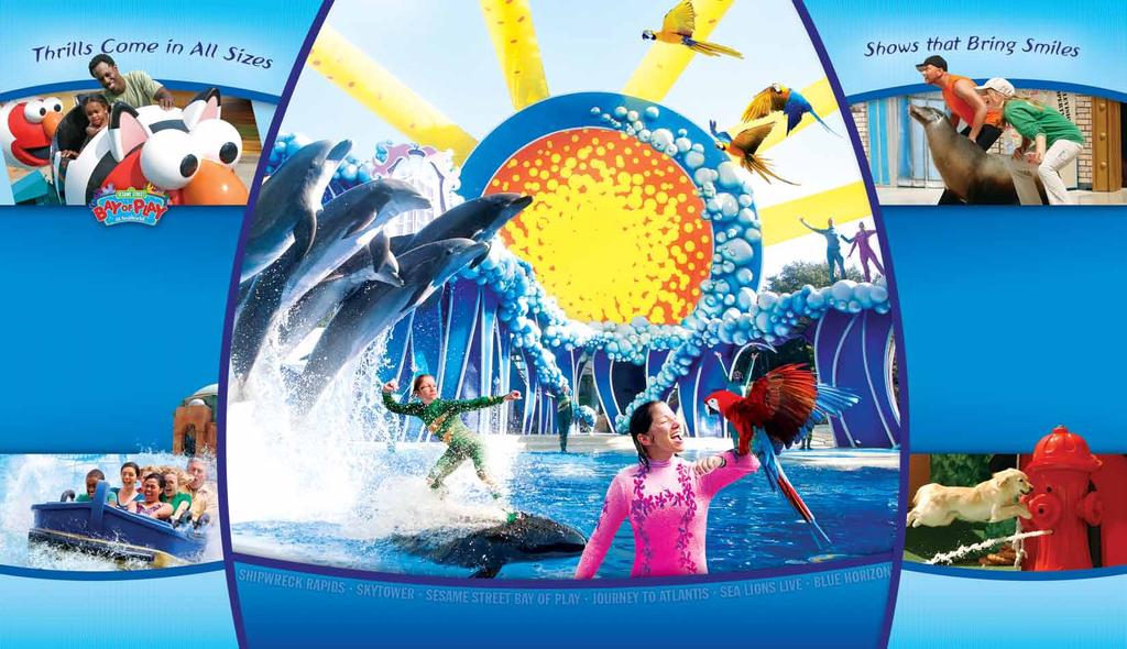 A one-of-a-kind dolphin show. Whether you like wet and wild or giggly and mild, amazing rides await you at SeaWorld, including the all-new Manta.