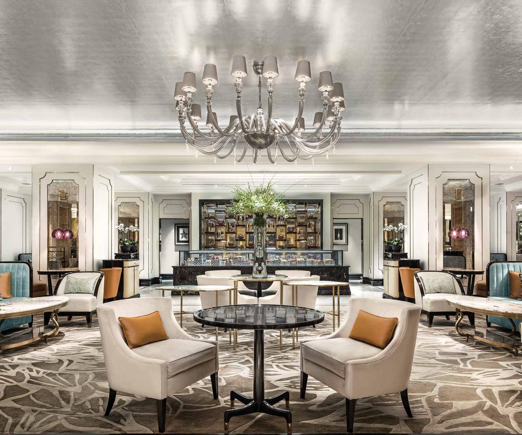 A Taste of Tradition Restyled after its namesake at The Langham, London, Palm Court is an elegant space that pays tribute to its
