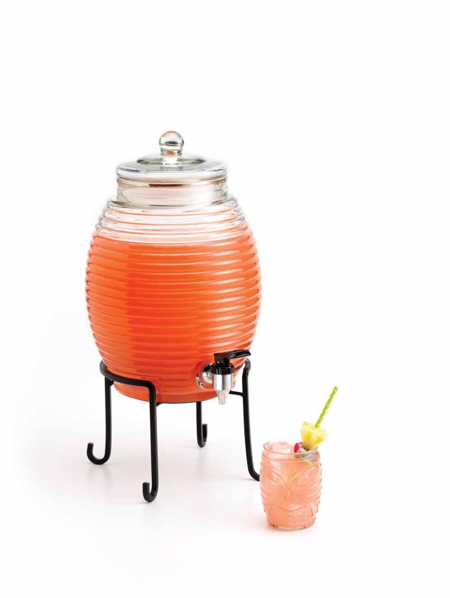 infuse A MOOD Make a bold statement as you serve on a larger scale with infusion jars and dispensers.