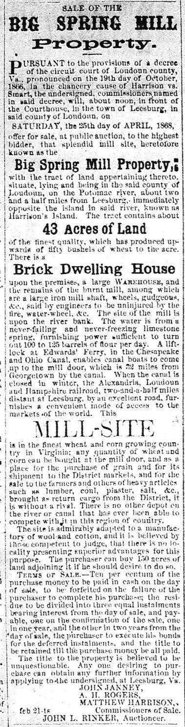 After the above mentioned advertisement, only one other mention of the Canal was found through Nov. 27, 1875: Sat. 7/22/71 "Georgetown Affairs.
