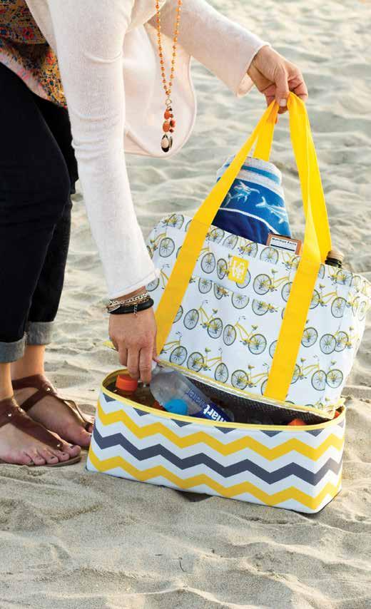 BEACH TIME B E A C H T O T E C O O L E R A TOTE AND COOLER IN ONE!