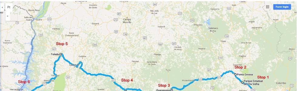 Travel map: Cost per person: around $ 850 USD Tour includes: Bus transportation, hotel (5 nights), breakfast (at the hotel), lunch, dinner, and beverage along the trip (bottled water); plus technical