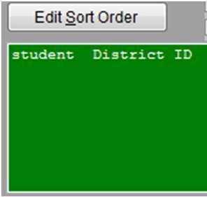 TIMS SQL 5) Next, Edit the Report Filter and Sort Order so that only Route