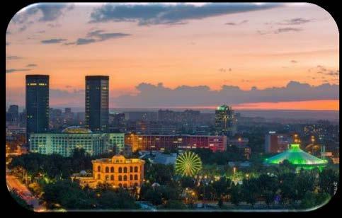 2.3 Host City Almaty Almaty is the largest city of Kazakhstan located on the South-East of the Republic of Kazakhstan in the foothills of Zailisky Alatau.