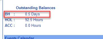 As you add your Bank Holidays you will see your Bank Holiday balance decreasing.