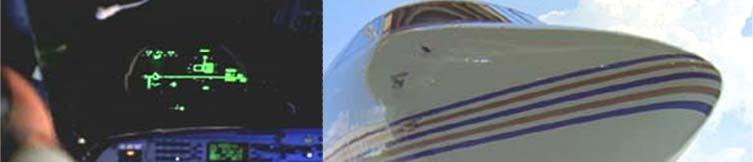 Gulfstream s Enhanced Vision System (EVS) Head-Up Display (HUD) Displays flight