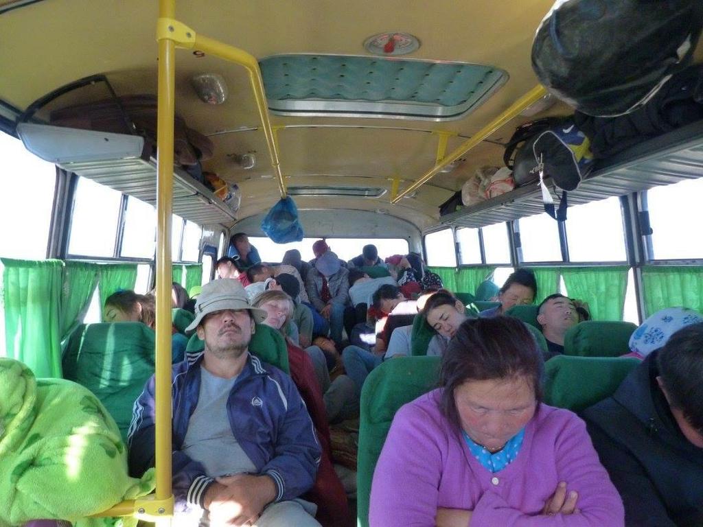 Authenticity: The local silk road bus in Mongolia