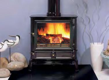 stove in the Brunel range, the 3CB has an extensive window through which you can take pleasure from the swirling flames