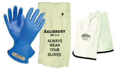 SALISBURY GLOVES GLOVE STORAGE PROPER GLOVE STORAGE EXTENDS THE SERVICE LIFE OF LINEMAN S GLOVES. Folds and creases stain rubber and cause it to crack from ozone exposure prematurely.