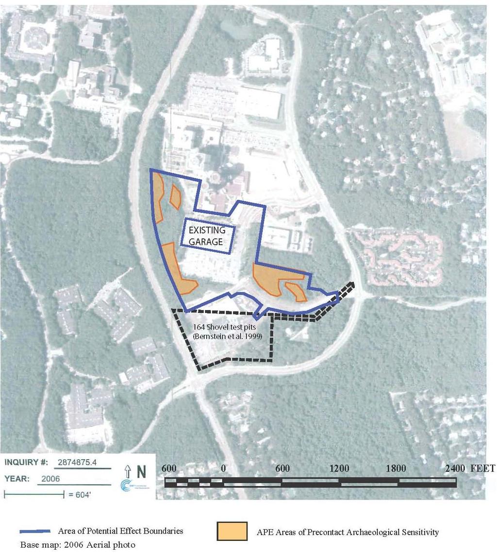 Stony Brook University Medical Center Medical Facilities and Parking Project Precontact Archaeological Zoning Map