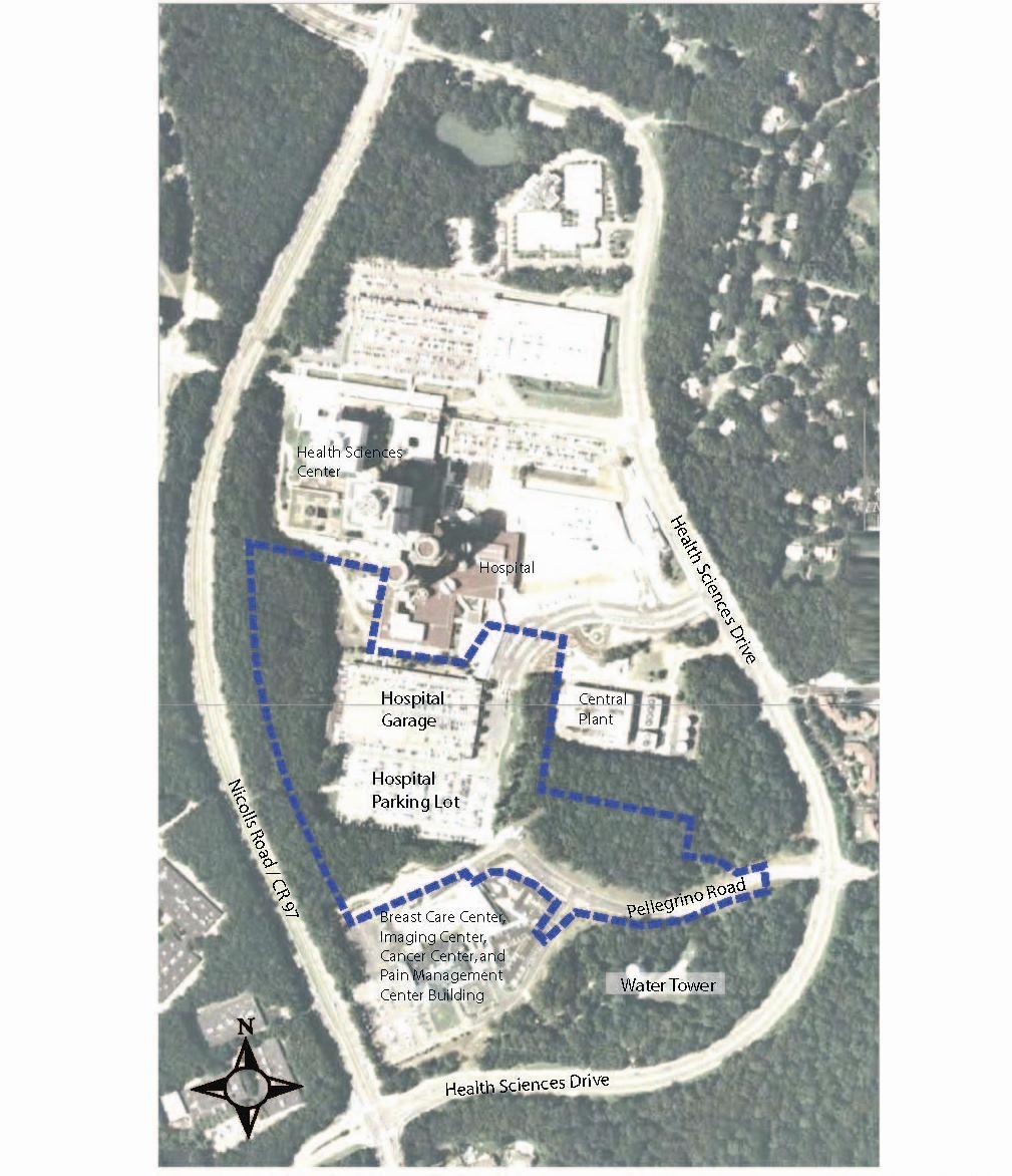 Stony Brook University Medical Center Medical Facilities and Parking Project Area of Potential Zoning Map