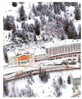 Belvedere Hotel 89 Promenade Advertising on the hotel facade (Billboards) All guests driving through and to Davos, as well as coming from the Kongress Center,