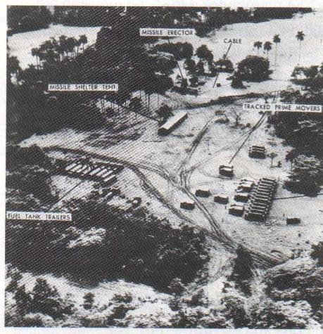 14 October 1962, US U2 spy plane takes photos of suspected USSR missile sites on Cuba Sites nearing completion,