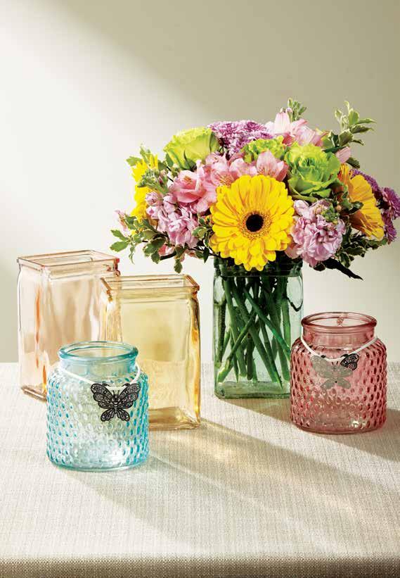 INSPIRIN PSTLS Make your shop bloom this spring with inspiring new containers in soft pastel colors.