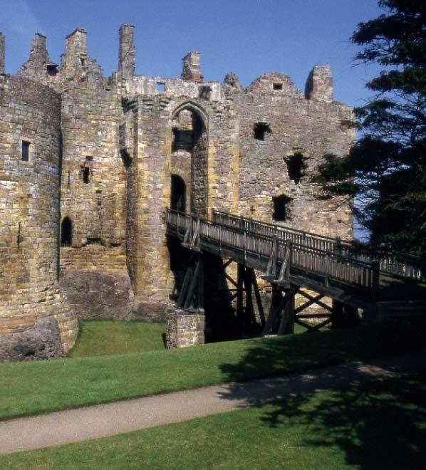 Dirleton Castle was home to three