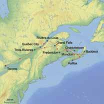 15-day Canada s Maritimes Highlights > City tours of Fredericton, Halifax and Quebec City > Grand Falls > Miramichi Kitchen Party > Walking tour of Charlottetown > PEI Preserve Company > Green Gables