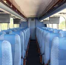Our Coaches Luxury Motorcoaches Wifi Access Multi-Channel Audio Personal Headsets Increased legroom Reclining Seats Pillows and Blankets (Florida and South Carolina) Washroom on board Your