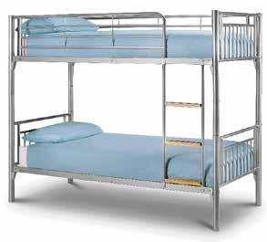 Splits into 2 Single Beds. 201 x 96 x 156 cm H (90 x 190 cm mattress size).