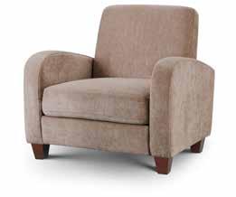 Vivo 2 Seater Sofa in Mink Chenille Fabric 147 x 79.5 x 83 cm H.