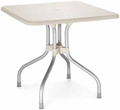 Olimpo Table nodised Legs 80x80cm Olimpo Table Coated Legs 80x80cm Colour Price Code Linen 117.