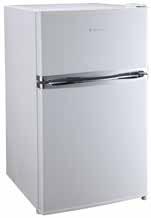 D566mm ndercounter Fridge Freezer - White Product Specification: Efficiency Rating: + Total Fridge Capacity(L): 65 Total Freezer Capacity(L): 25 Interior: 2 shelves, 1 salad crisper, 1 freezer