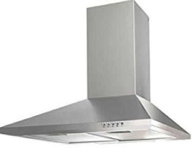 BRND NEW RNGE S/Steel Chimney Cooker Hood Product Specification: Stainless Steel Extraction power: 380m³/hr Power levels: 3 speed Controls: Push buttons Lighting: 2 x 40W bulbs Dimensions: