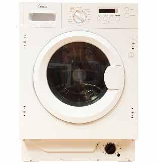 00 Integrated Washer Dryer - White Product Specification: Efficiency Rating: Weight: 68kg 1400 rpm Washer Capacity: 8kg Drying Load: 6kg Water Consumption: 48L per wash LED Display Dimensions: