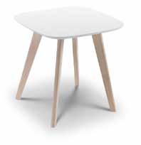 Casa Dining Chair in White and Limed Oak Finish 46 x 48 x 78 cm H, Price: