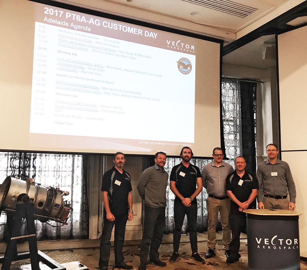 Vector Aerospace holds Ag Customer Days down under, in partnership with Field Air and Pratt & Whitney Canada Vector Aerospace's Australian facility in Brisbane, Queensland, recently ran a series of
