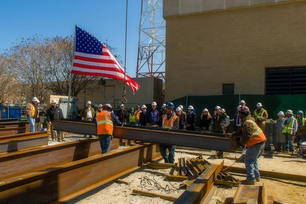 Placing the final beam
