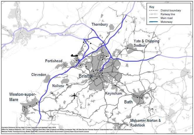 1.2.3 Sub-Region Transport Network Overview The West of England has a well-defined transport strategy and policies within the current Joint Local Transport Plan (2011-2026), which sets out the