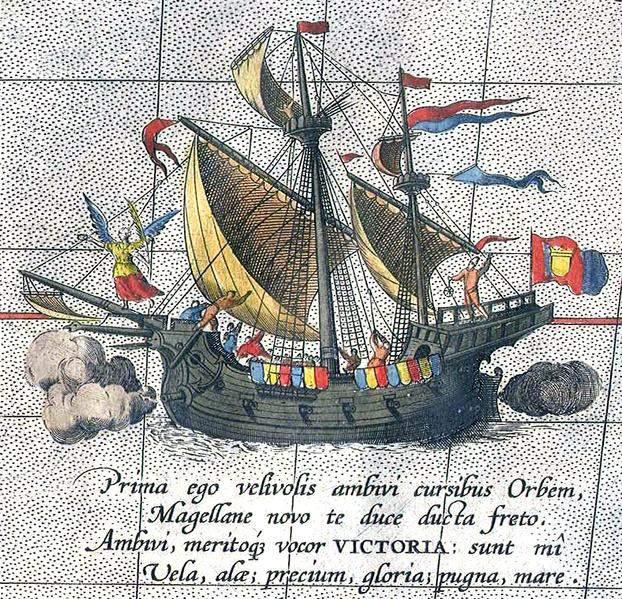 Ferdinand Magellan s ship, Victoria, was the first to circumnavigate the globe.
