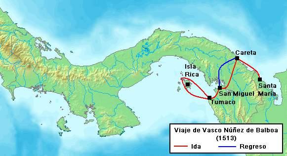 Vasco Balboa discovered the Pacific Ocean.