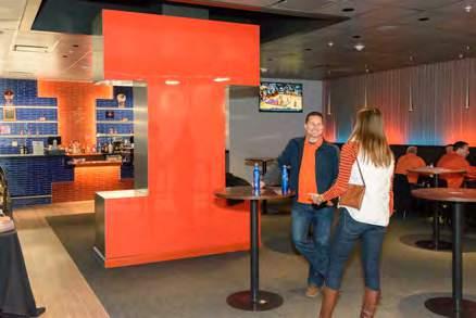 53 BAR 28 Approx. Sq. Ft.= 950 Capacity: 134 The most intimate and exclusive space available for events at State Farm Center is Club 53.
