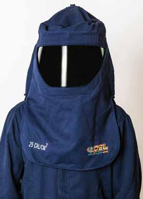 Protection Hoods OEL s ARC Flash Protection Hoods 8-100 cal/cm2 All OEL s hoods are made from ARC Flash resistant AR Shield, sewn with Nomex thread.