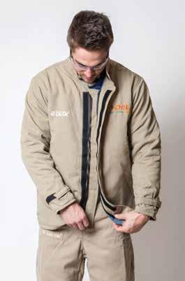 Sizes M, L, XL, 2XL, and 3XL available from stock Other sizes available by special order All colors, other than stock, are special order 8-100 cal/cm2 Jackets have hook & loop front closure Jacket