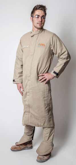 Protection Coats OEL s ARC Flash Protection Coats 8-40 cal/cm2 8 cal/cm2 to 40 cal/cm2* ATPV ratings 8 cal/cm2 to 40 cal/cm2* coats are made from ARC flash resistant AR Shield material, sewn with